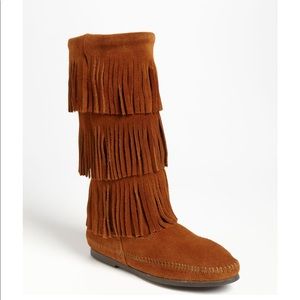 Layered Fringe Boots